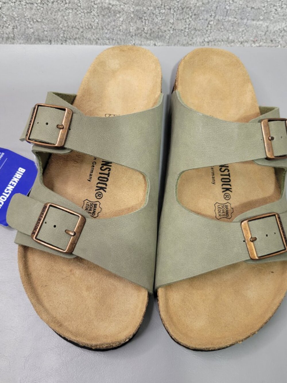 Birkenstock Arizona Unisex Size EU 39 US L8 M6 Stone Slip On Sandals. - Picture 10 of 15